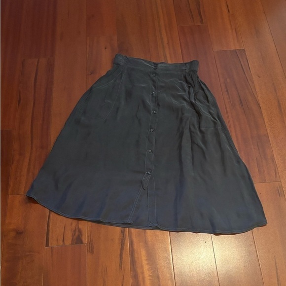 Free People Dark Blue Tambourine Studio button front skirt - Picture 2 of 5